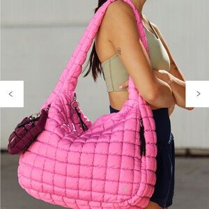 FREE PEOPLE Movement Quilted Carryall in ‘Bubblegum’